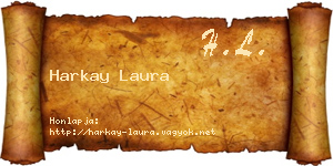 Harkay Laura névjegykártya